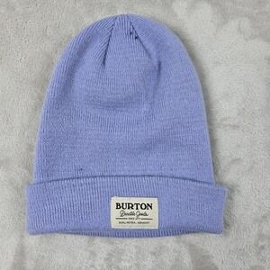 Burton Beanie Hat Purple Cuffed Knit Winter Ski Snowboard Mens Womens 2019